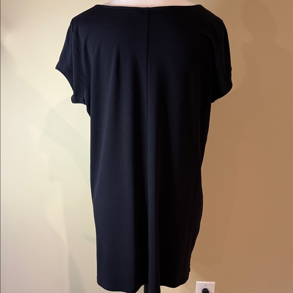 Ricki's Blouse, Abstract Blue and Black, Women's Top Size M - Picture 3 of 9